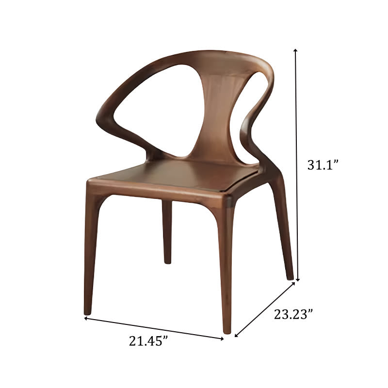 Walnut High-grade Solid Wood Dining Chair - image 10
