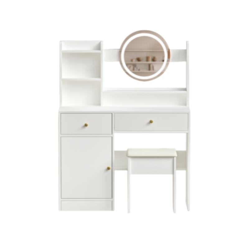 Fashion Vanity Desk With Mirror - image 1