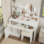 Fashion Vanity Desk With Mirror - image 2