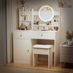 Fashion Vanity Desk With Mirror - image 3