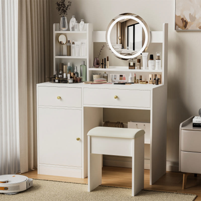 Fashion Vanity Desk With Mirror - image 4