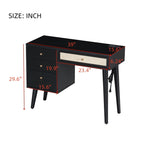 39" Retro Wooden Makeup Vanity Set - image 17