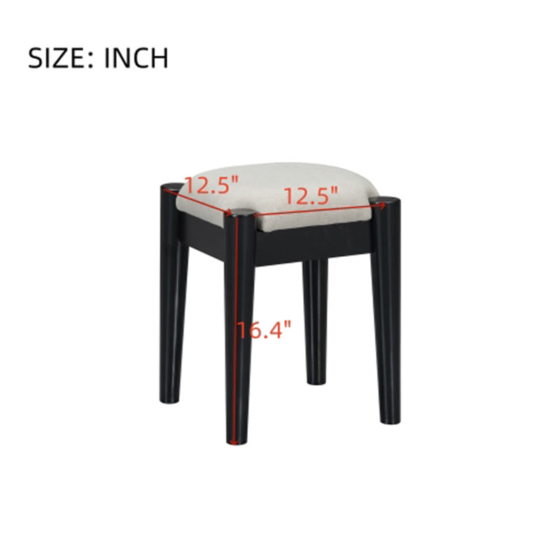 39" Retro Wooden Makeup Vanity Set