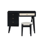 39" Retro Wooden Makeup Vanity Set - image 1