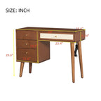 39" Retro Wooden Makeup Vanity Set - image 17