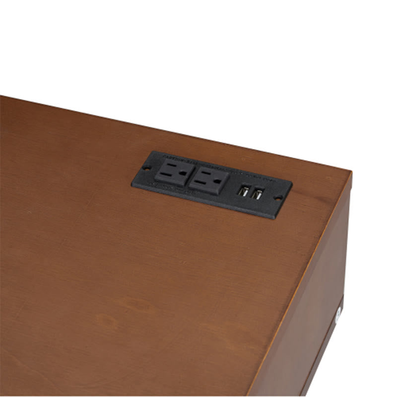 39" Retro Wooden Makeup Vanity Set