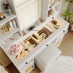 43.2" Vanity Desk With Led Mirror  - image 2