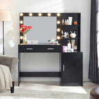 46.4" Vanity Desk With Large Drawer - 46.65"L x 15.74"W x 54.33"H - image 0