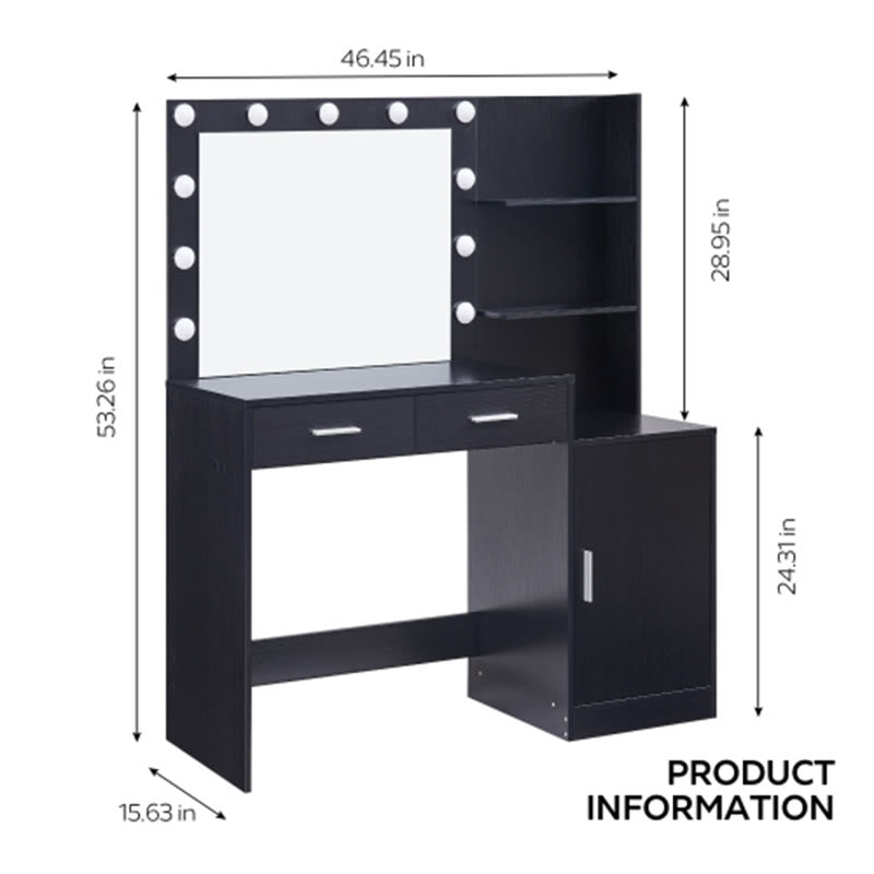 46.4" Vanity Desk With Large Drawer - image 6
