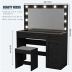 46.4" Vanity Desk Brightness Adjustable - image 7