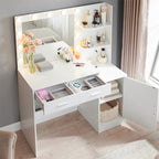 Vanity Desk With 3 Level Dresser  - image 3