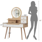 Makeup Vanity Desk With 3 Adjustable Lighted Mirror - image 10