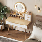 Makeup Vanity Desk With 3 Adjustable Lighted Mirror - image 2