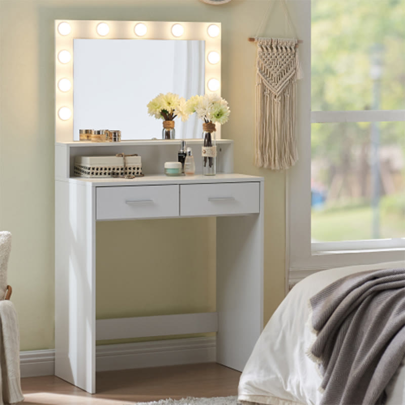 Vanity Desk With 3 Lighting Modes Mirror