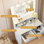 Vanity Desk With 3 Lighting Modes Mirror  - image 5