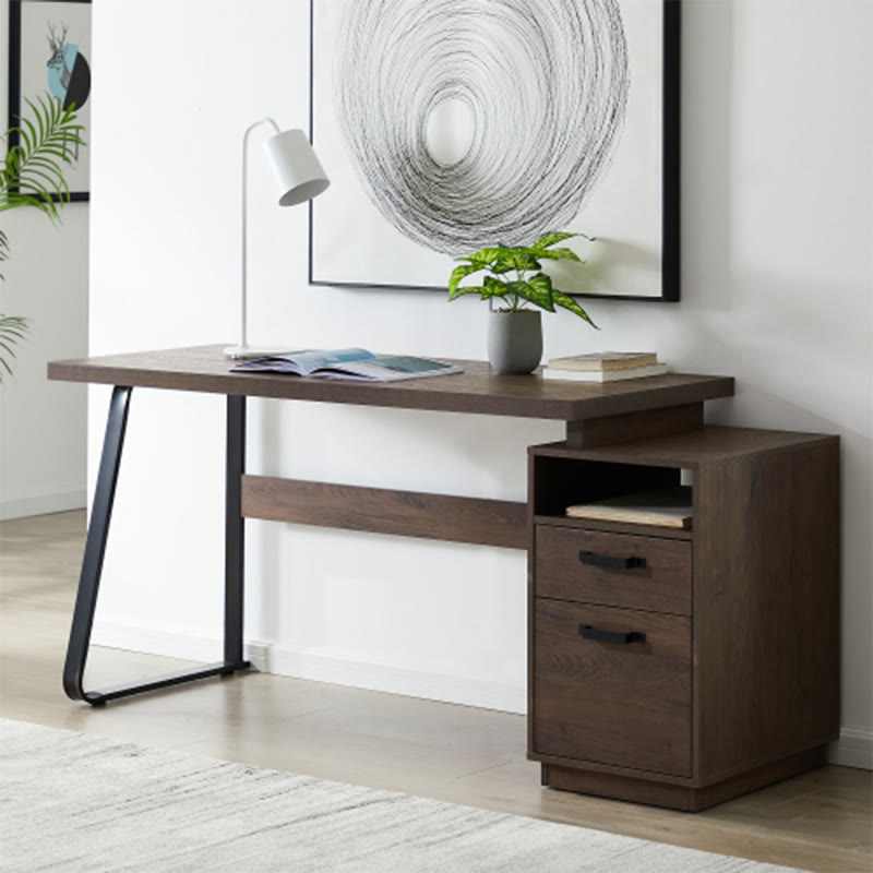 Home Office Computer Desk With Drawers - image 2