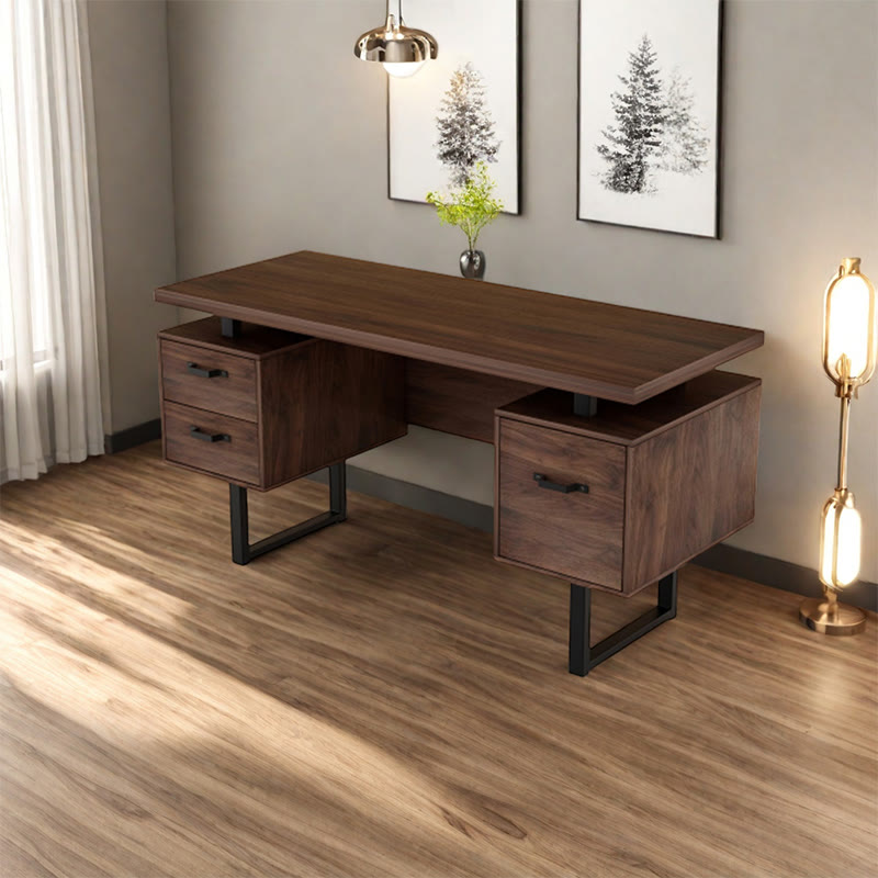 Home Office Computer Desk With Hanging Letter-size Files - image 3
