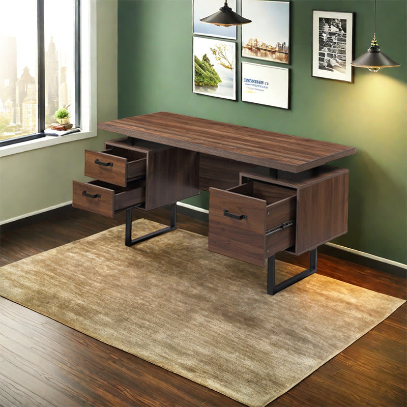 Home Office Computer Desk With Hanging Letter-size Files - image 5