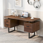 Home Office Computer Desk With Hanging Letter-size Files - 59"L x 23.60"W x 30"H - image 0