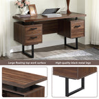 Home Office Computer Desk With Hanging Letter-size Files - image 7