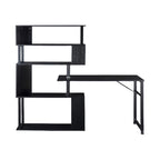 Black L-shaped Corner Computer Desk - image 1