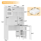 Computer Desk With 90 Degree Rotating Desktop - image 17
