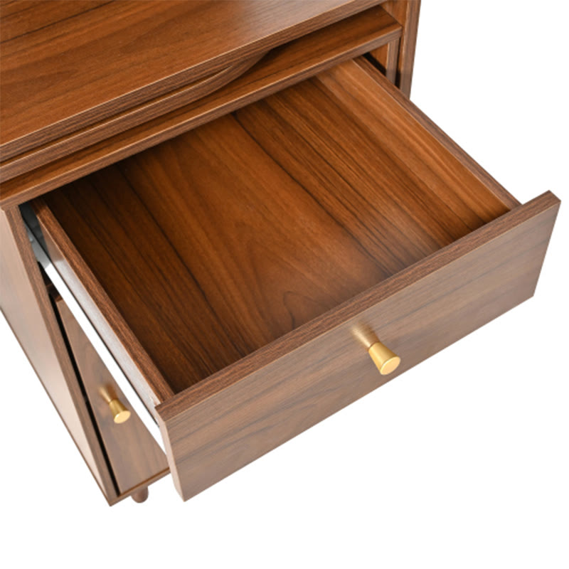 Computer Desk With 90 Degree Rotating Desktop