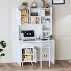 Computer Desk With 90 Degree Rotating Desktop - image 10