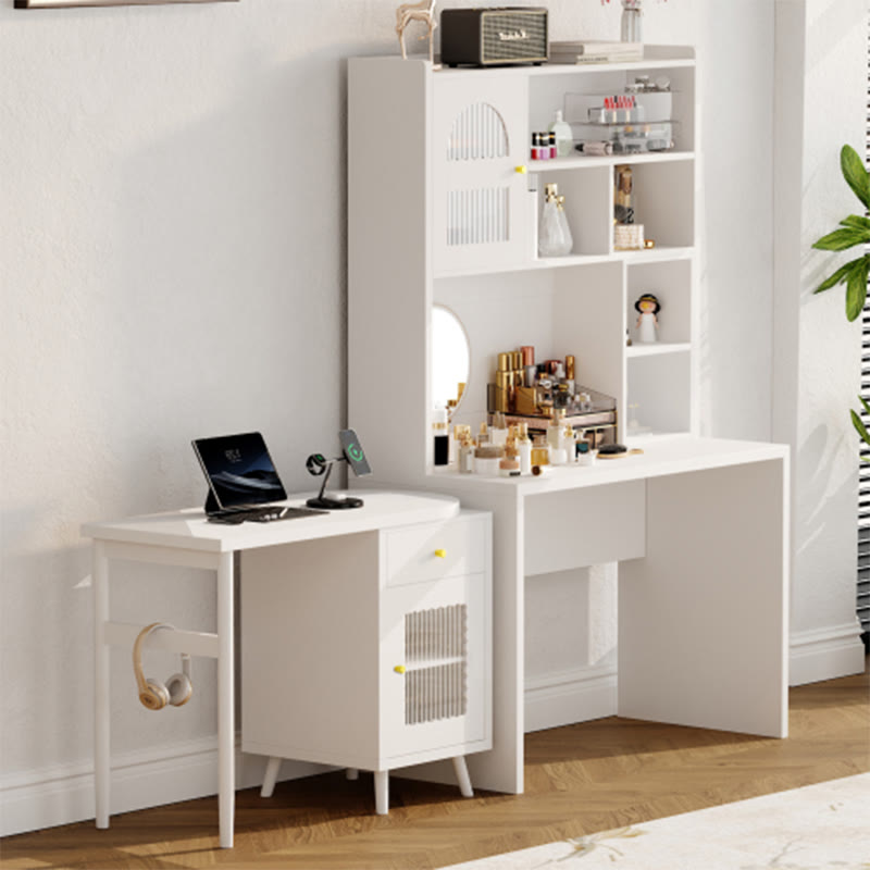 Computer Desk With 90 Degree Rotating Desktop - image 9