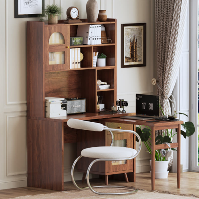 Computer Desk With 90 Degree Rotating Desktop - image 3
