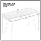 Mid-century Home Office Desk With Usb Ports - image 10