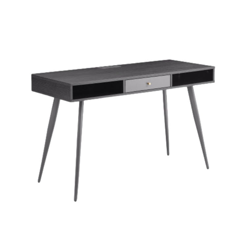 Mid-century Home Office Desk With Usb Ports