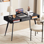Mid-century Home Office Desk With Usb Ports - image 2