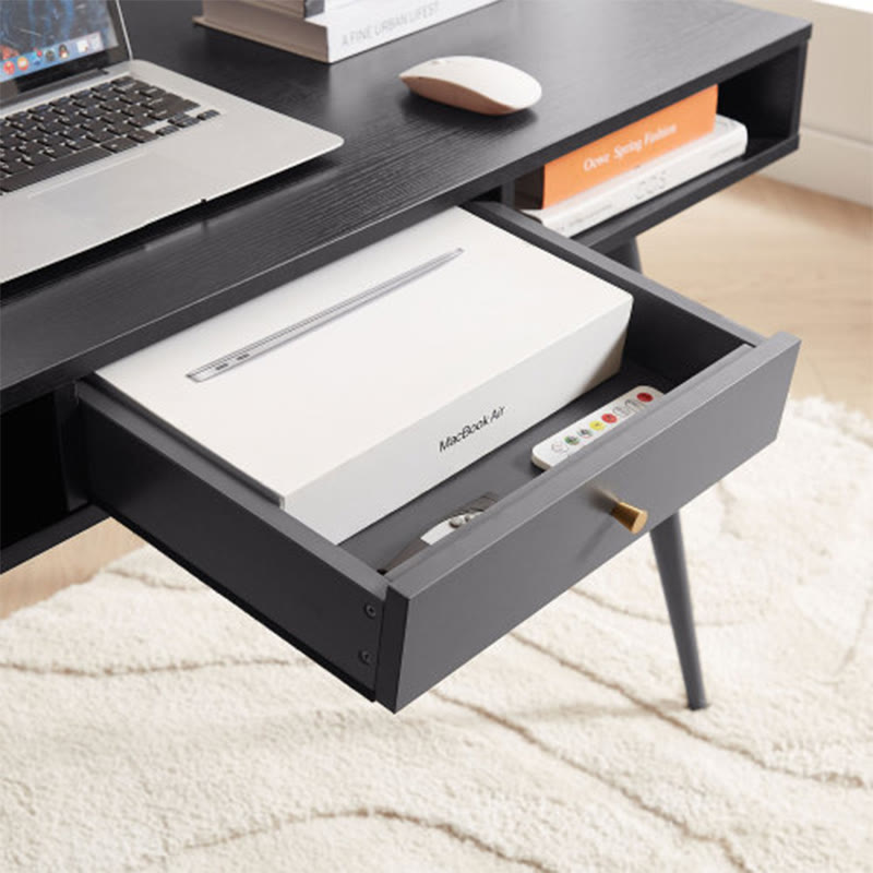 Mid-century Home Office Desk With Usb Ports - image 6
