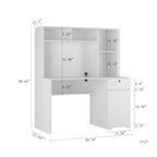 Computer Desk With Hutch & Bookshelf - image 11