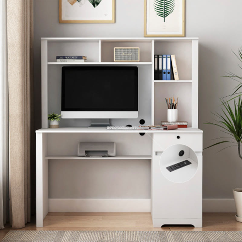 Computer Desk With Hutch & Bookshelf - image 3