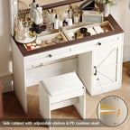 43.4"makeup Vanity Table With 11 Led Light - image 3
