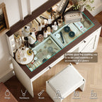 43.4"makeup Vanity Table With 11 Led Light - image 4