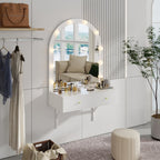 Floating Makeup Vanity Desk With Mirror - image 2