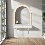 Floating Makeup Vanity Desk With Mirror - image 3