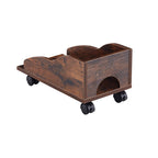 Wood Computer Desk With Pc Droller - image 7