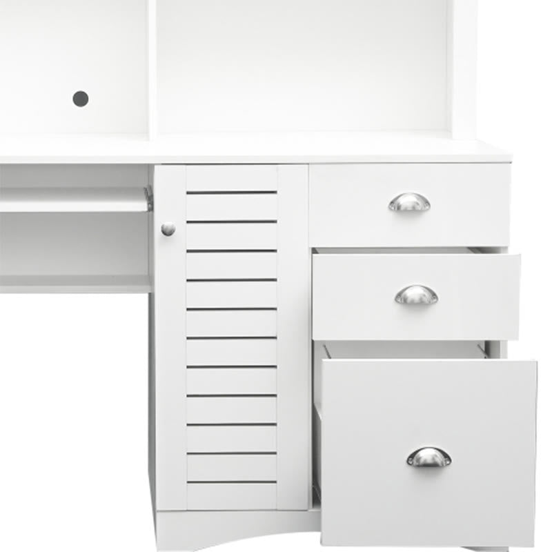 Home Office Computer Desk With Hutch - image 6