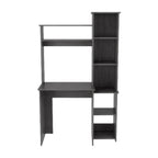 Gray Home Office Desh With Hutch - image 1
