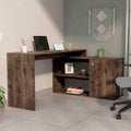 L-shaped Writing Desk With Cabinet