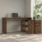 L-shaped Writing Desk With Cabinet - image 3
