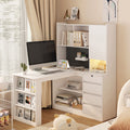L-shaped Computer Desk With Charger - 46.06"L x 55.90"W x 62.79"H - image 0