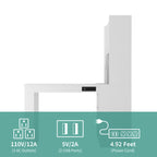 L-shaped Computer Desk With Charger - image 4