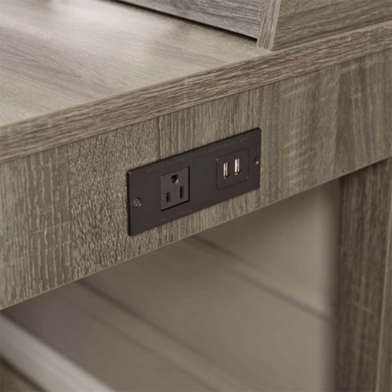 L-shaped Workstation Home Office Desk With Mini Hutch - image 6