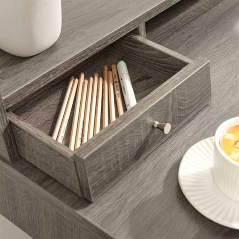 L-shaped Workstation Home Office Desk With Mini Hutch - image 7