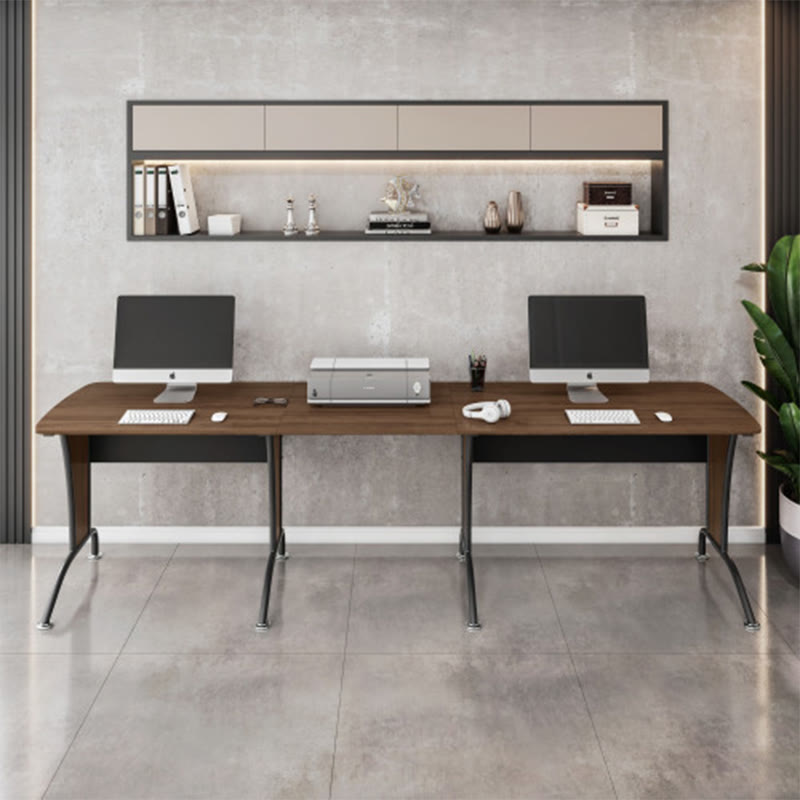 Iffhome L-shaped Computer Desk With Inline Team Desk Option